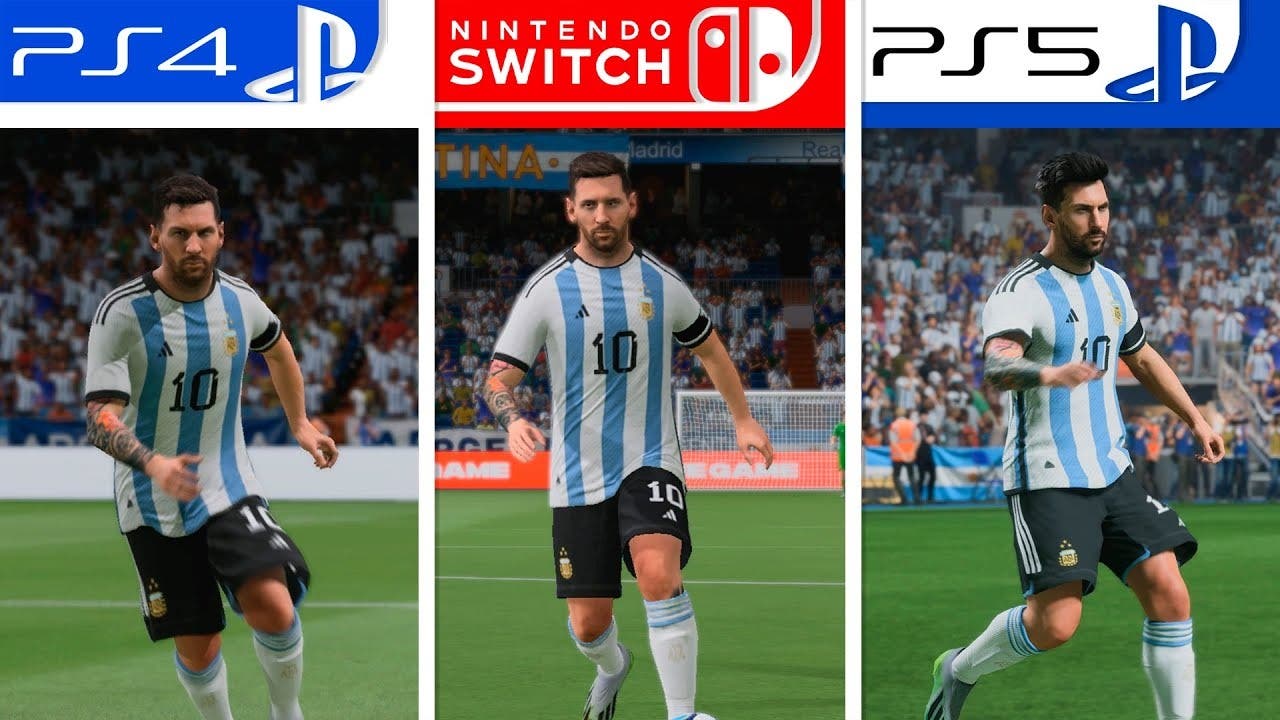EA Sports FC 24: Comparativa en vídeo entre PS4 vs. Nintendo Switch vs. PS5  - Nintenderos