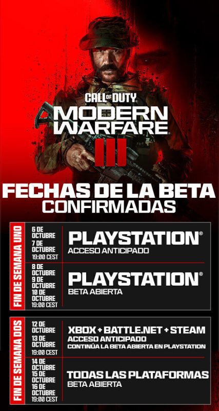 Call of Duty Modern Warfare 3: A qué hora jugar a la beta y todas las plataformas