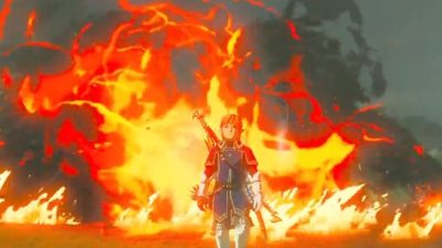 Prende fuego todo Hyrule con este dinosaurio en Zelda: Tears of the Kingdom