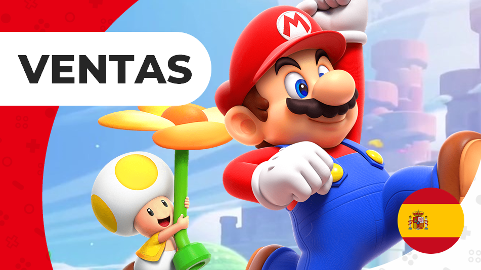 Super Mario Bros Wonder lideró las ventas de videojuegos en España durante el pasado mes de noviembre