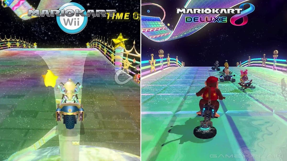 Mario Kart 8 Deluxe: Comparativa en vídeo de las nuevas pistas, nuevos créditos y más