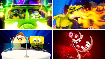 Todos los Smash Finales y demás animaciones de Nickelodeon All-Star Brawl 2