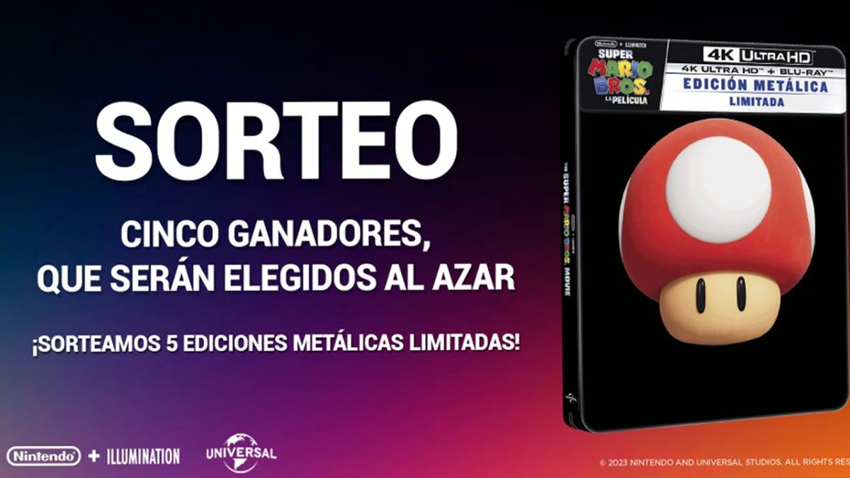 Nintendo sortea 5 copias de la película de Super Mario Bros