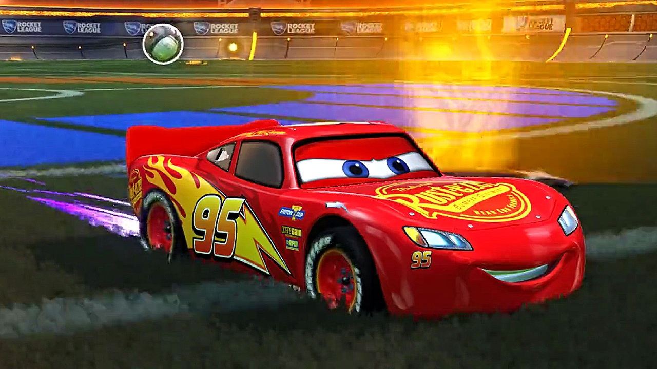 Rayo McQueen en Rocket League? Parece una broma, pero es cierto y