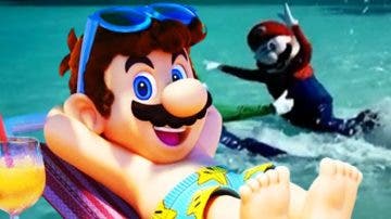 Mario y Luigi se bañan en este peculiar comercial de TV descartado de Super Mario Advance 2