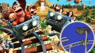 Ya puedes ver en movimiento la montaña rusa de Donkey Kong en Super Nintendo World
