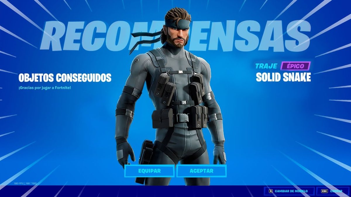 Solid Snake en Fortnite: Consíguelo gratis de esta manera