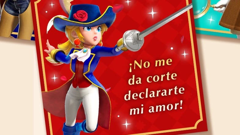 Nintendo lanza geniales tarjetas de Princess Peach: Showtime para San Valentín