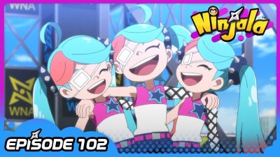 Ninjala estrena el episodio 102 de su anime oficial