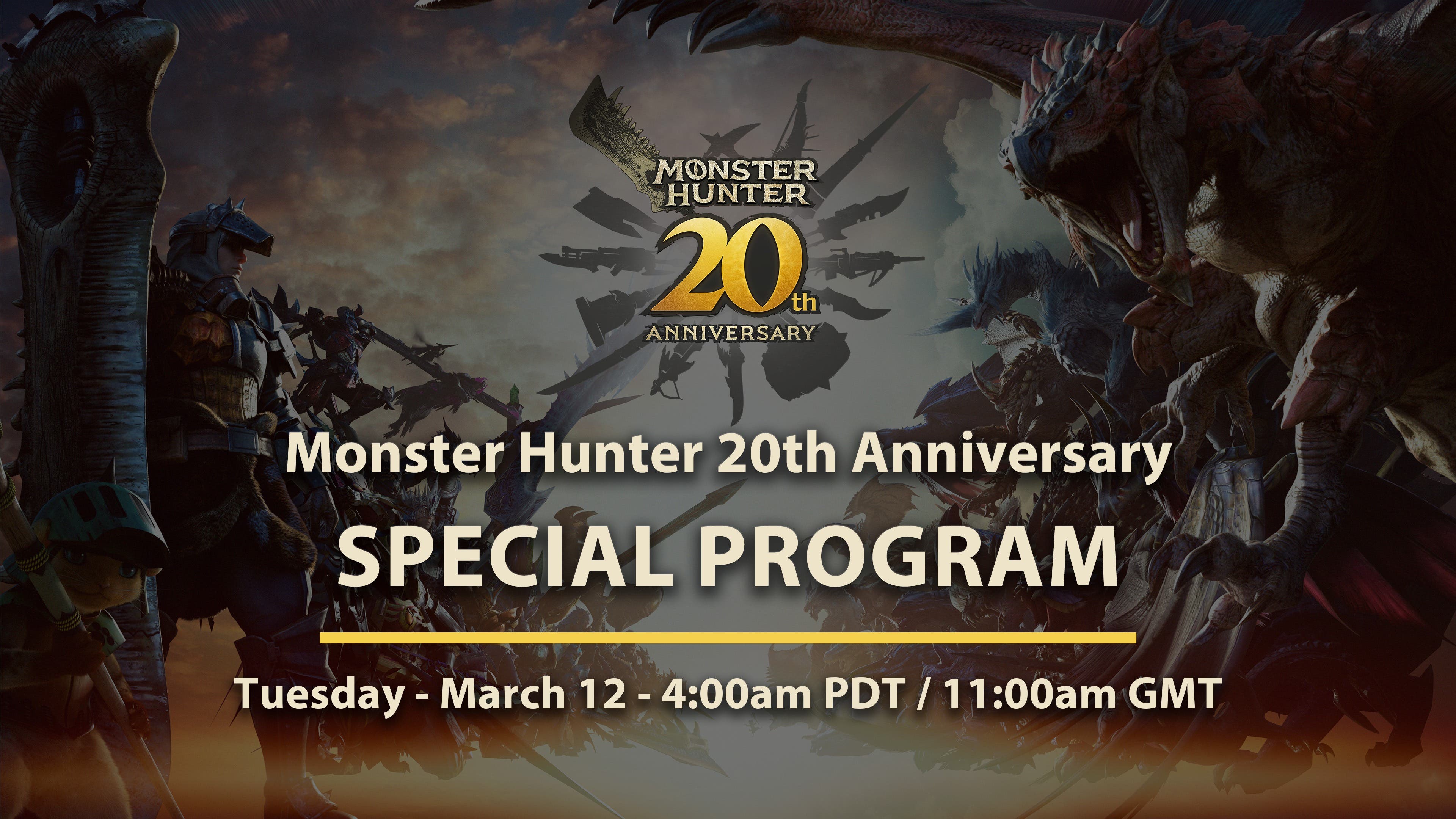Monster Hunter anuncia directo especial del 20º aniversario con “sorpresas”