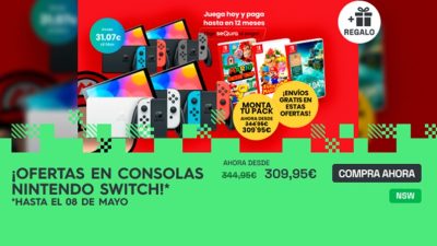 ¡Atención! ¡Consolas Nintendo Switch en oferta hasta el 8 de mayo en xtralife!