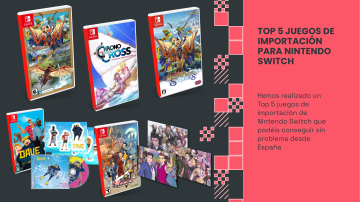 Top 5 juegos de importación para Nintendo Switch del momento con reserva disponible