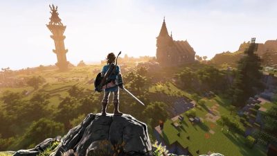 Fan de Minecraft pasa 3 años construyendo el mapa completo de Zelda: Breath of the Wild