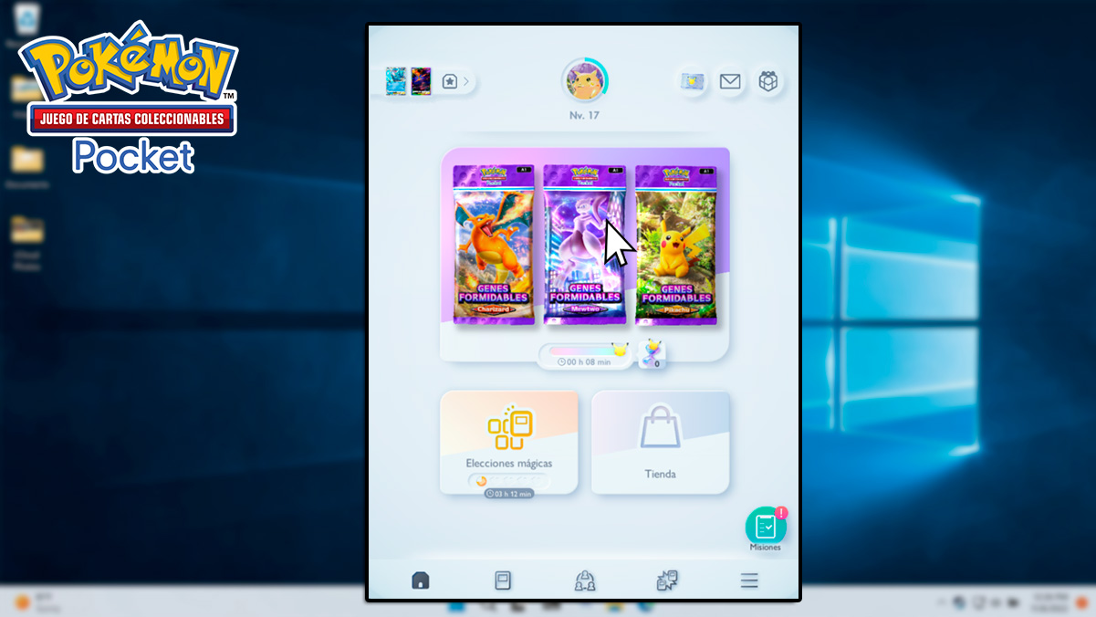 Cómo jugar JCC Pokémon Pocket en PC