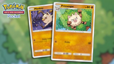 Mankey y Primeape pasaron de héroes a dioses en JCC Pokémon Pocket
