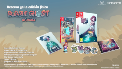 Se confirma el lanzamiento físico de Bubble Ghost Remake para Nintendo Switch