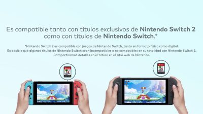 Nintendo destaca este apunte sobre la retrocompatibilidad de Switch 2
