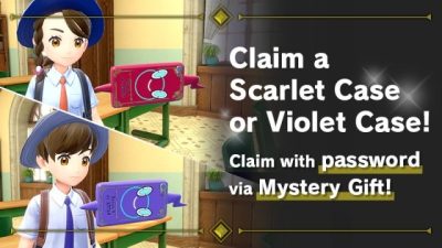 Pokémon Escarlata y Púrpura lanza dos nuevos y geniales códigos de Regalo Misterioso