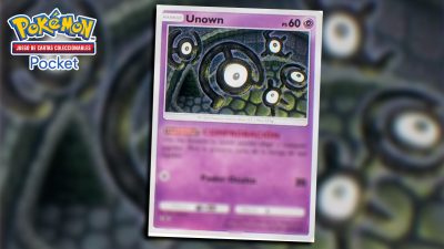 Unown es obligatorio en los mazos Psíquicos de JCC Pokémon Pocket