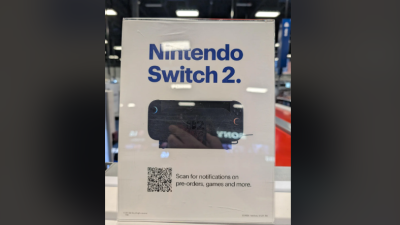 Tiendas empiezan a poner carteles de Nintendo Switch 2 y siembran especulación sobre sus reservas