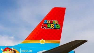 Así es el nuevo avión oficial de Super Mario