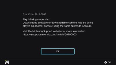 Nintendo Switch pierde esta función con su última actualización: cómo solucionar el código de error 2819-0003 derivado de esto