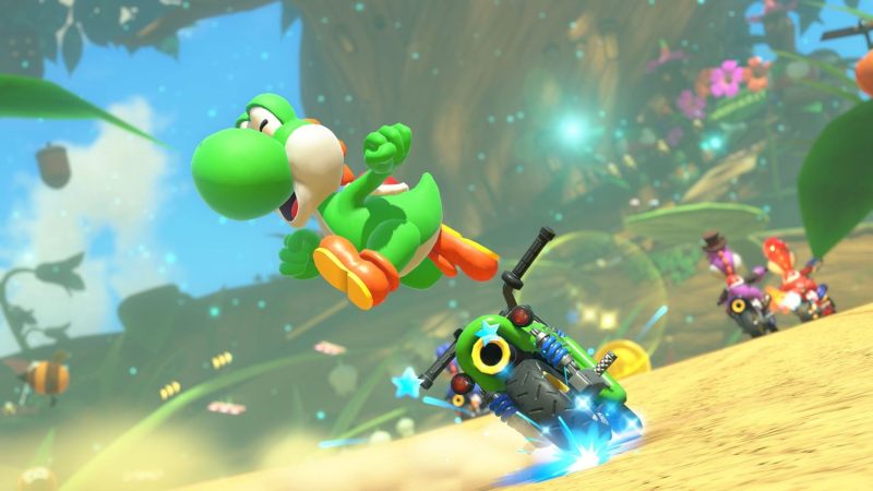 Mario Kart World yoshi