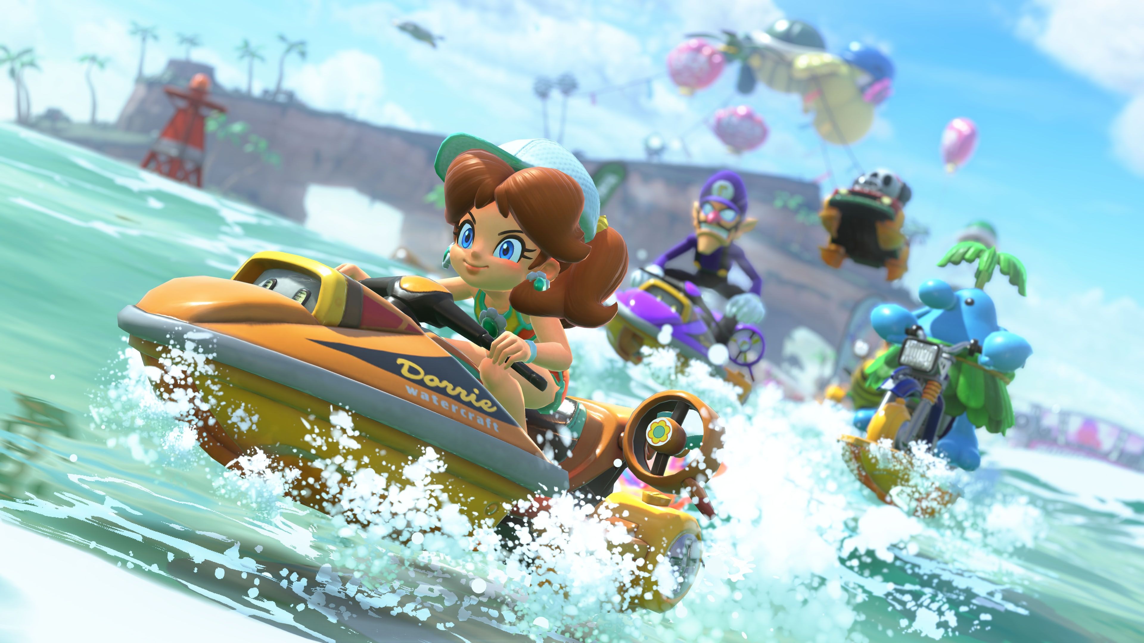 Podremos explorar el interior del palacio de Daisy en Mario Kart World