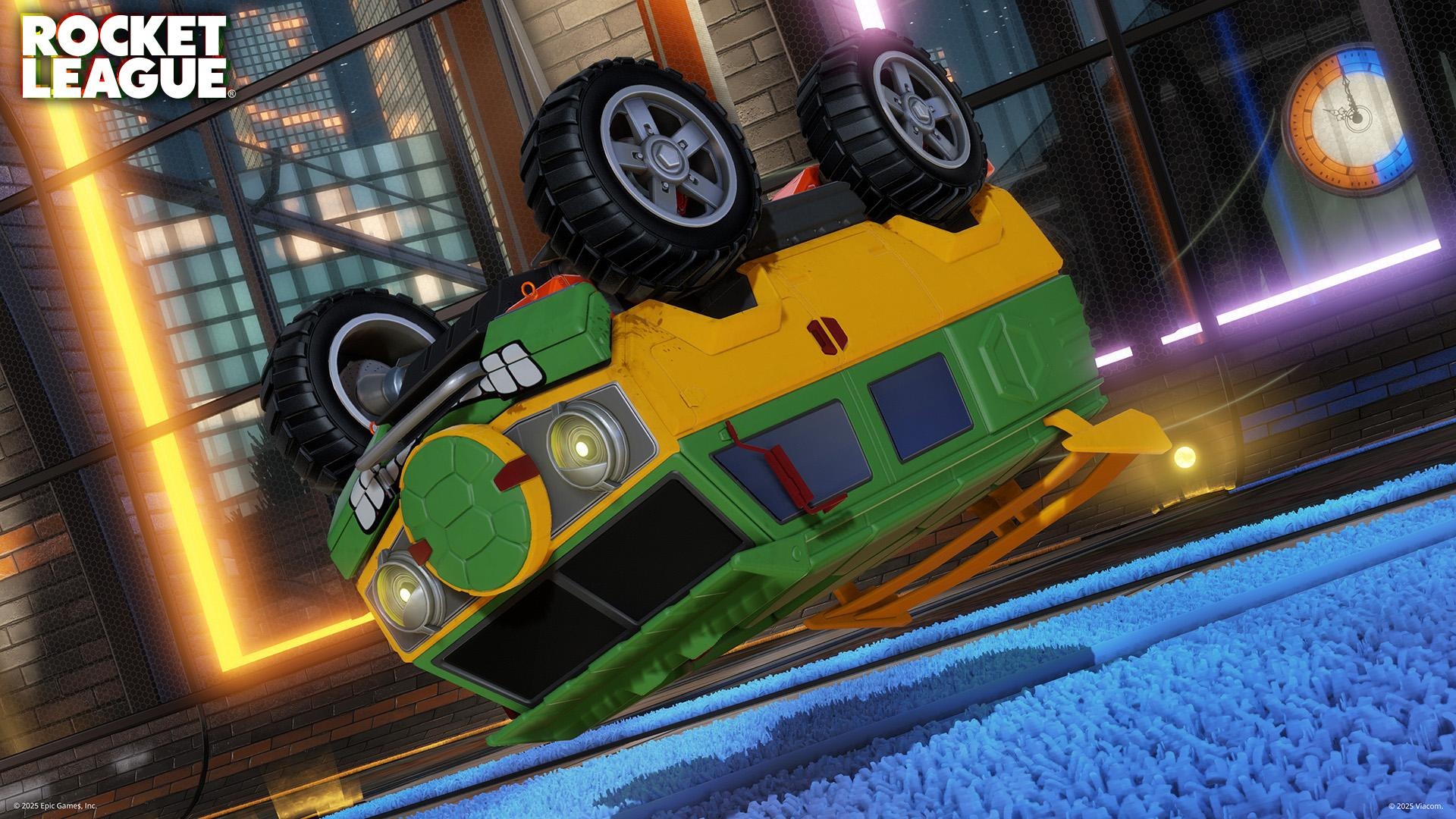 Rocket League detalla su nueva colaboración con las Tortugas Ninja