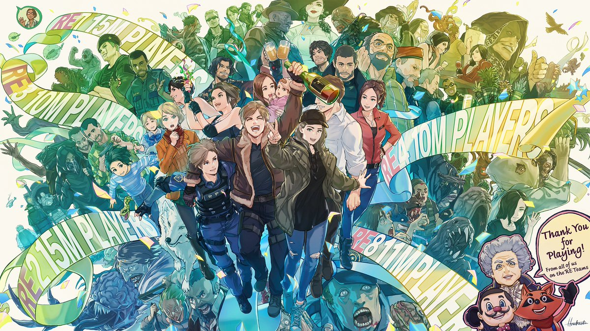 Resident Evil actualiza las cifras de ventas de todas estas entregas y lo celebra con ilustración especial