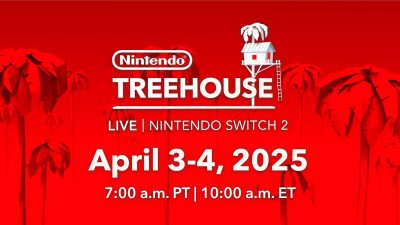 Nintendo mostrará gameplay de los juegos de Nintendo Switch 2 en otras dos presentaciones de Nintendo Treehouse: Live el 3 y 4 de abril