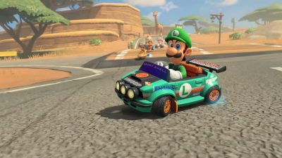 Mira esta curiosa publicidad de Mario Kart World en Dubái