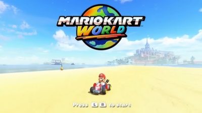 La pantalla de título de Mario Kart World tiene esta genial opción