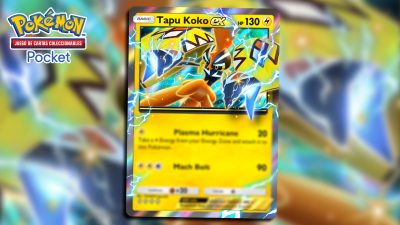 Tapu Koko ex parece la mejor carta tipo Rayo de JCC Pokémon Pocket