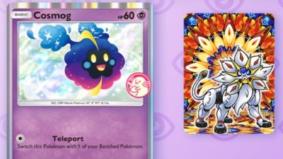 JCC Pokémon Pocket recibe nuevo evento de elecciones mágicas con cartas especiales de Cosmog y Lycanroc