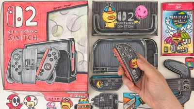 Mira este curioso unboxing ASMR de una Nintendo Switch 2 de papel