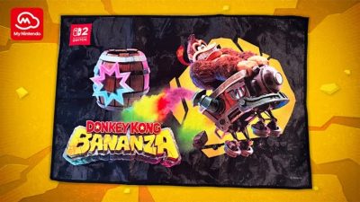 My Nintendo añade esta toalla de Donkey Kong Bananza a su catálogo americano