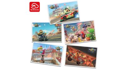 My Nintendo añade este set de postales de Mario Kart World en su catálogo americano
