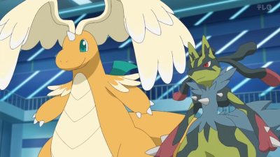 Primer vistazo a Mega Dragonite en el anime Horizontes Pokémon