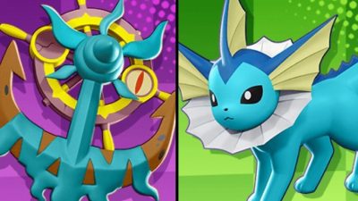 Dhelmise y Vaporeon confirman fechas de debut en Pokémon Unite 