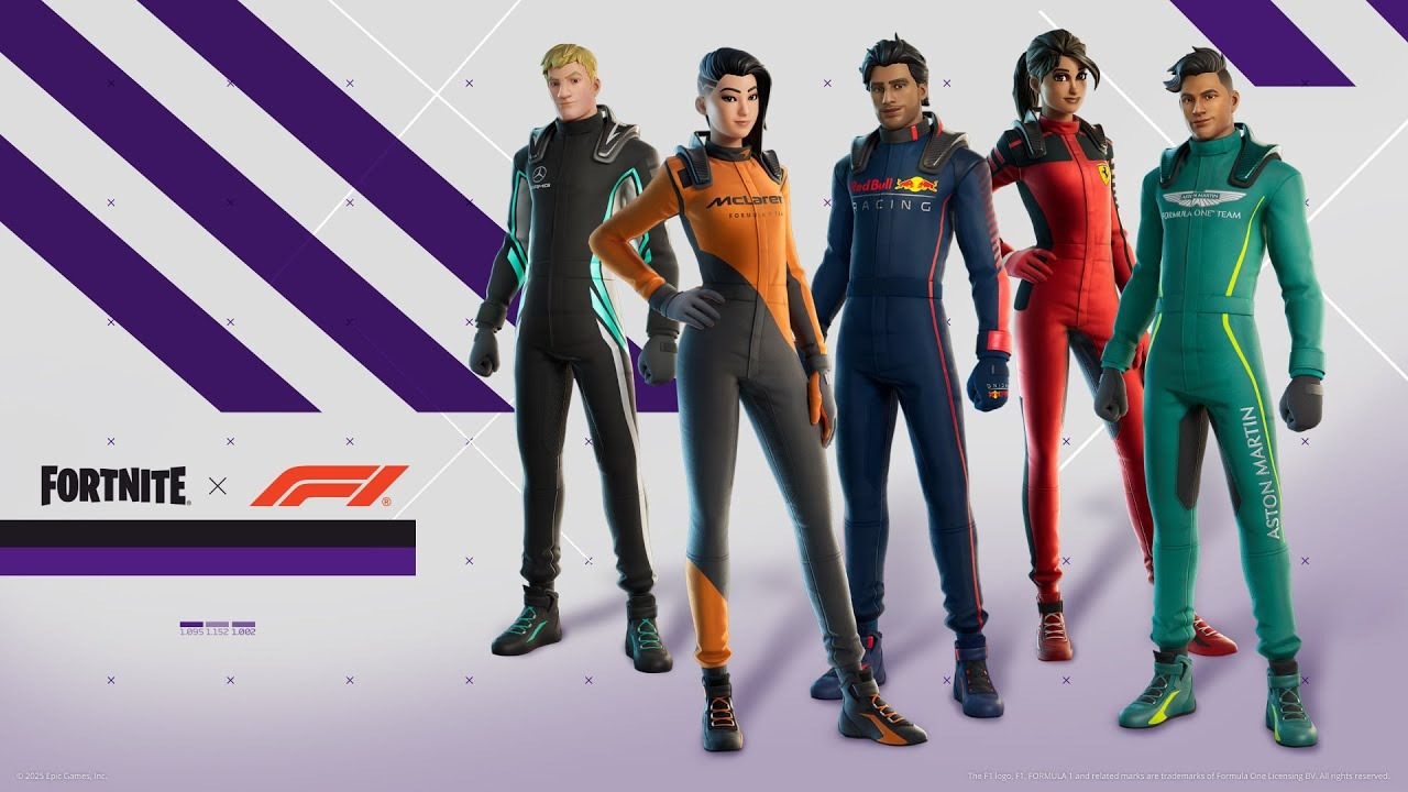 Así es la colaboración de Fortnite con Formula 1
