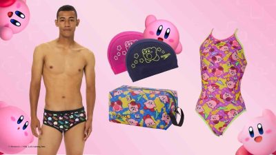 Kirby se une a Speedo para lanzar una línea de trajes de baño y merchandising