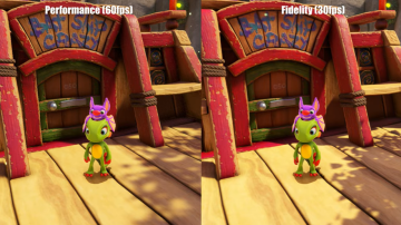 Comparativa en vídeo de Yooka-Replaylee en Nintendo Switch 2: 30 FPS vs 60 FPS