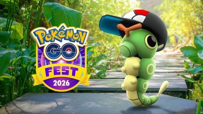 Pokémon GO Fest 2026 nos dará un Caterpie con gorra de Poké Ball