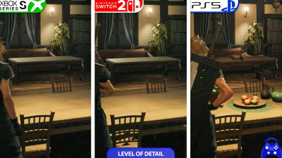 Comparativa en vídeo de Final Fantasy VII Rebirth: Xbox Series S vs. Nintendo Switch 2 vs. PS5