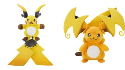 Anunciados peluches oficiales de Mega Raichu X y Mega Raichu Y del DLC Megadimensión de Leyendas Pokémon: Z-A