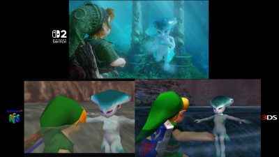 Nueva comparativa en vídeo de Zelda: Ocarina of Time entre Nintendo 64, Nintendo 3DS y Nintendo Switch 2