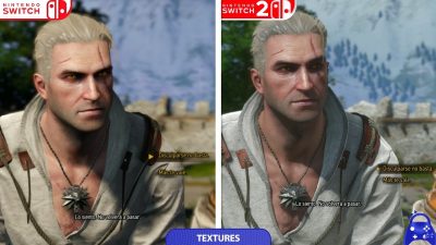 Comparativa en vídeo de The Witcher 3 Remastered: Nintendo Switch vs. Nintendo Switch 2