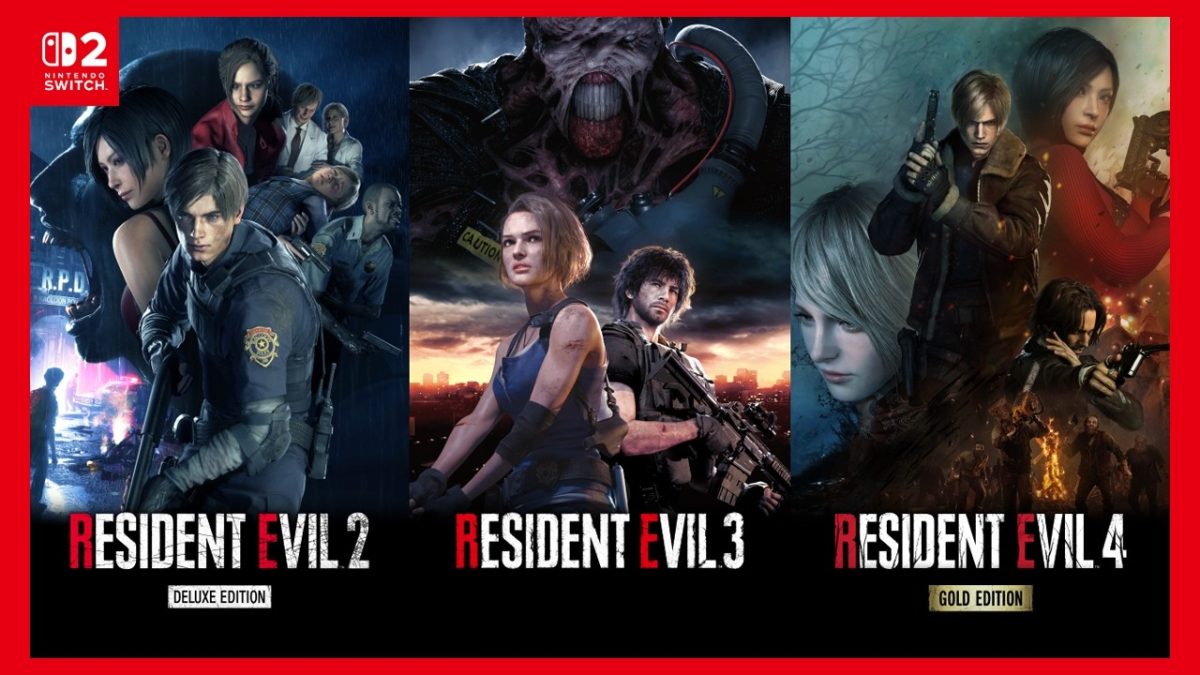 Resident Evil 2 - Deluxe Edition, Resident Evil 3 y Resident Evil 4 - Gold Edition