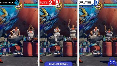 Comparativa en vídeo entre Steam Deck, Nintendo Switch 2 y PS5 de Fatal Fury: City of the Wolves